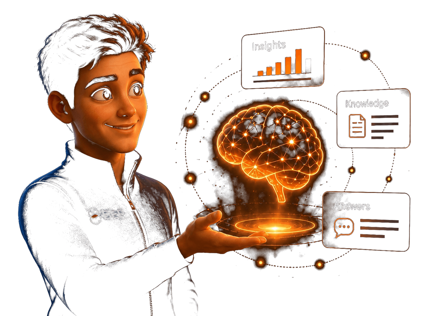 BEP digitale collega mascotte